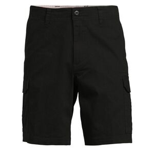 George‎ Mens Cargo Shorts Black Soot Size 36 10.5” Inseam At the Knee NWT